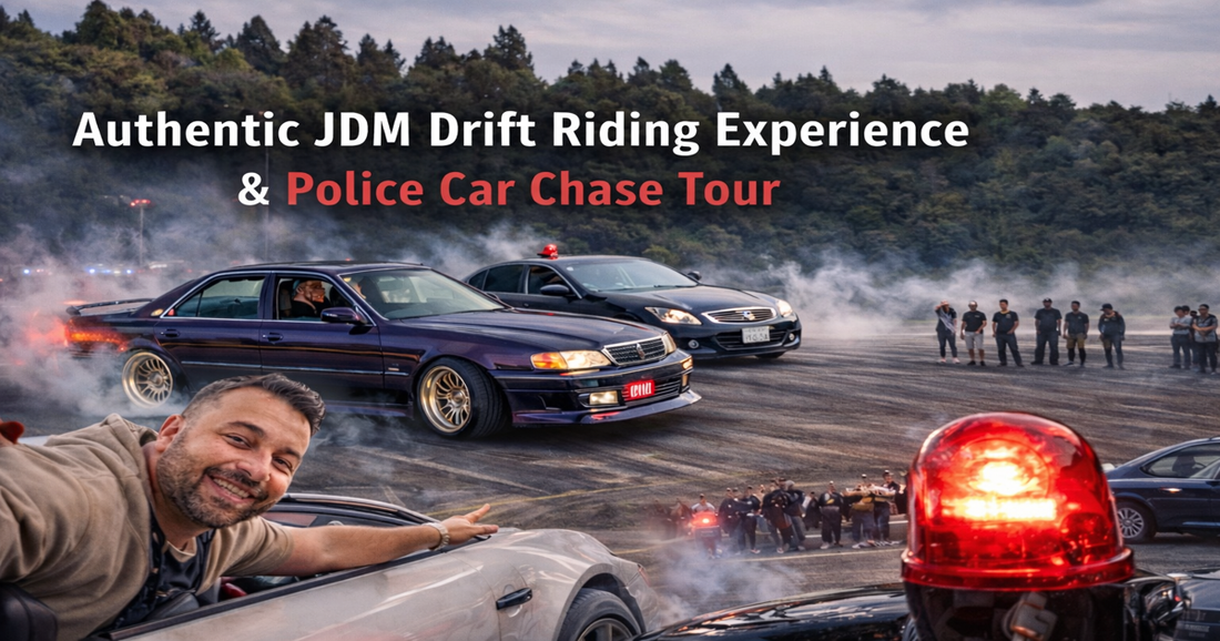 Authentic JDM Drift Riding Experience near Tokyo, Japan